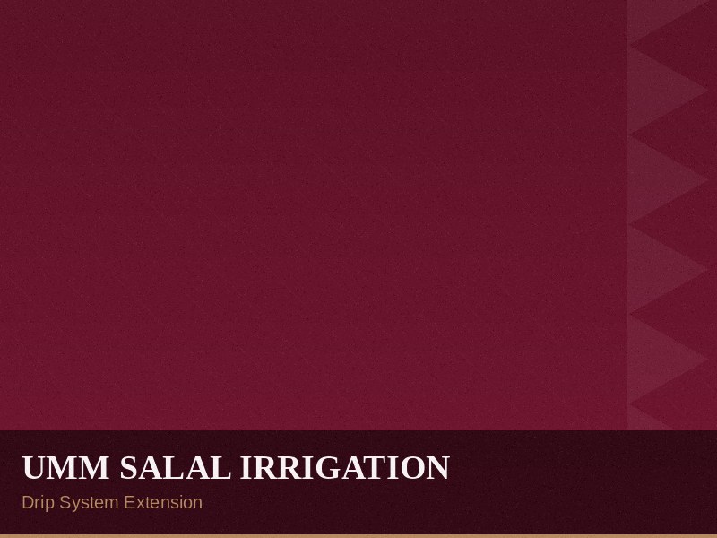 Umm Salal Irrigation Network – TECXQA