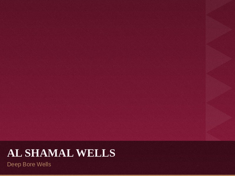 Al Shamal Deep Bore Wells – TECXQA
