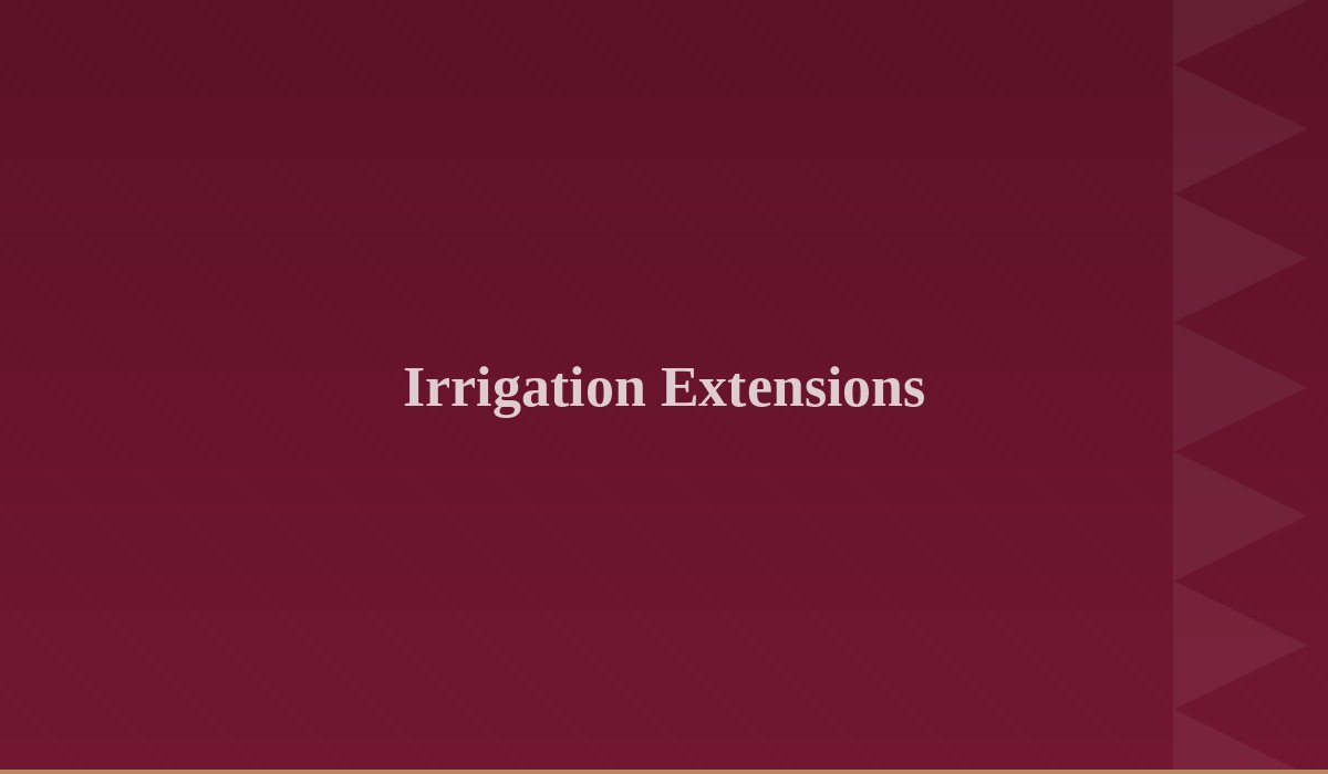 Irrigation pipe extension Qatar – TECXQA